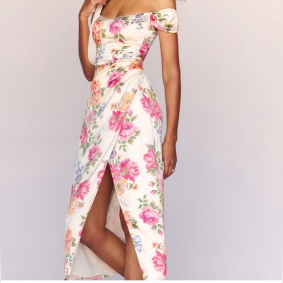 Reformation Genesis Silk Dress sz 0 - Picture 2 of 8